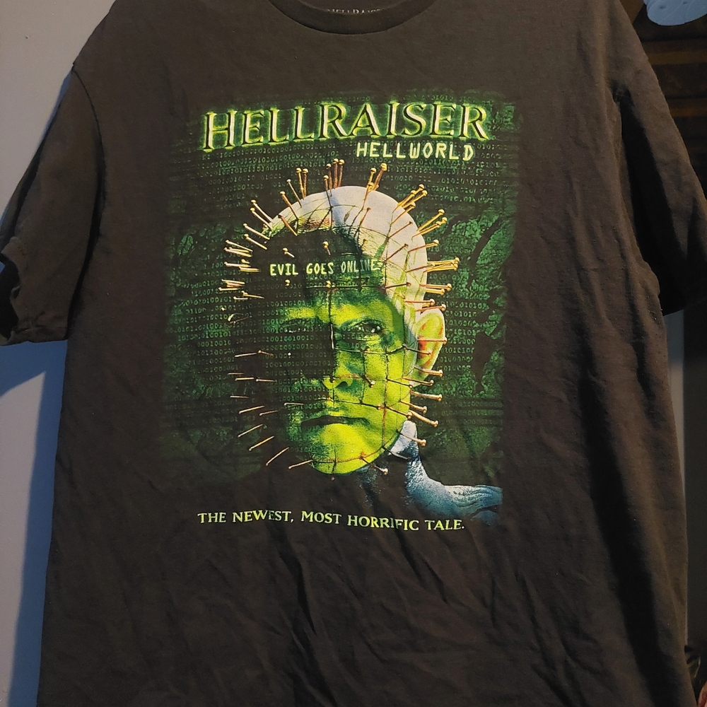 3 For 45 Hellraiser Hellworld Mens Black Shirt